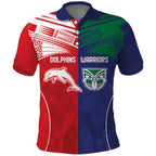 Custom Warriors-Dolphins Polo Shirt Together Sporty Style