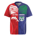 Custom Warriors-Dolphins Rugby Jersey Together Sporty Style