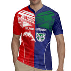 Custom Warriors-Dolphins Rugby Jersey Together Sporty Style