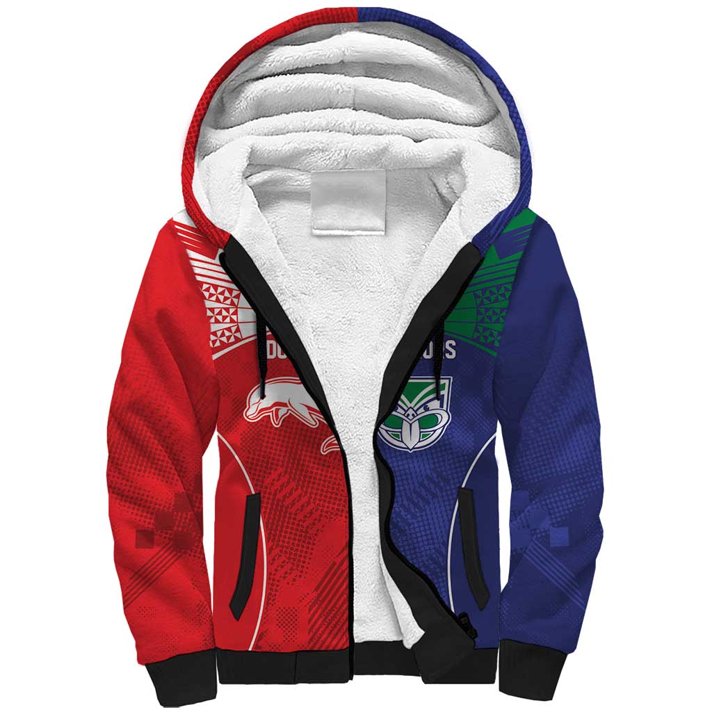 Custom Warriors-Dolphins Sherpa Hoodie Together Sporty Style