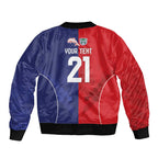 Custom Warriors-Dolphins Sleeve Zip Bomber Jacket Together Sporty Style