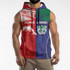 Custom Warriors-Dolphins Sleeveless Hoodie Together Sporty Style