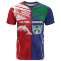 Custom Warriors-Dolphins T Shirt Together Sporty Style