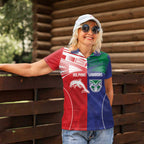 Custom Warriors-Dolphins Women Polo Shirt Together Sporty Style