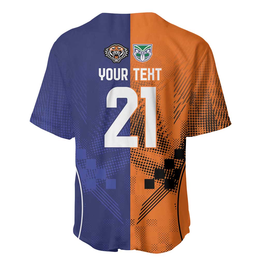 Custom Warriors-Tigers Baseball Jersey Together Sporty Style