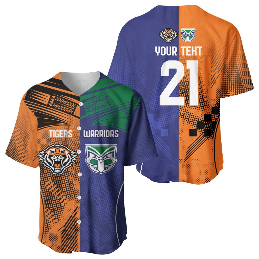 Custom Warriors-Tigers Baseball Jersey Together Sporty Style