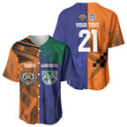 Custom Warriors-Tigers Baseball Jersey Together Sporty Style
