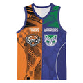 Custom Warriors-Tigers Basketball Jersey Together Sporty Style