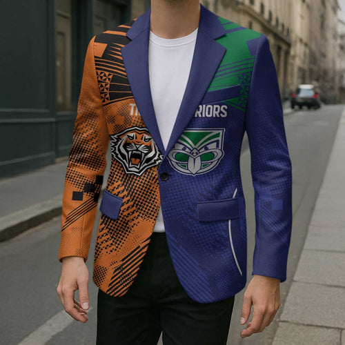 Custom Warriors-Tigers Blazer Together Sporty Style