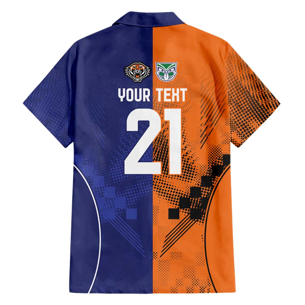Custom Warriors-Tigers Hawaiian Shirt Together Sporty Style