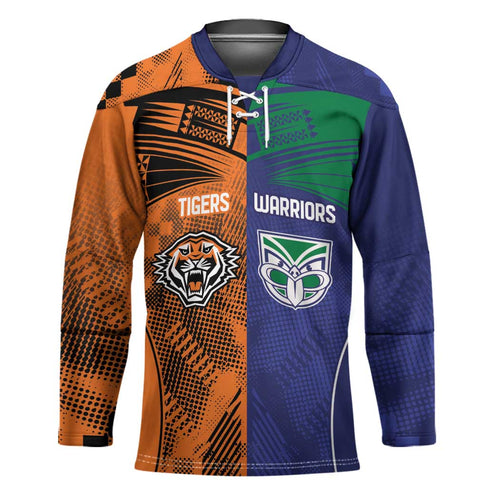 Custom Warriors-Tigers Hockey Jersey Together Sporty Style