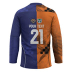 Custom Warriors-Tigers Hockey Jersey Together Sporty Style