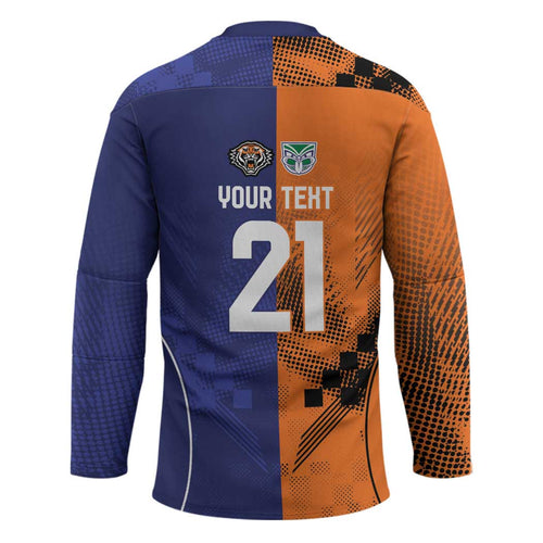 Custom Warriors-Tigers Hockey Jersey Together Sporty Style