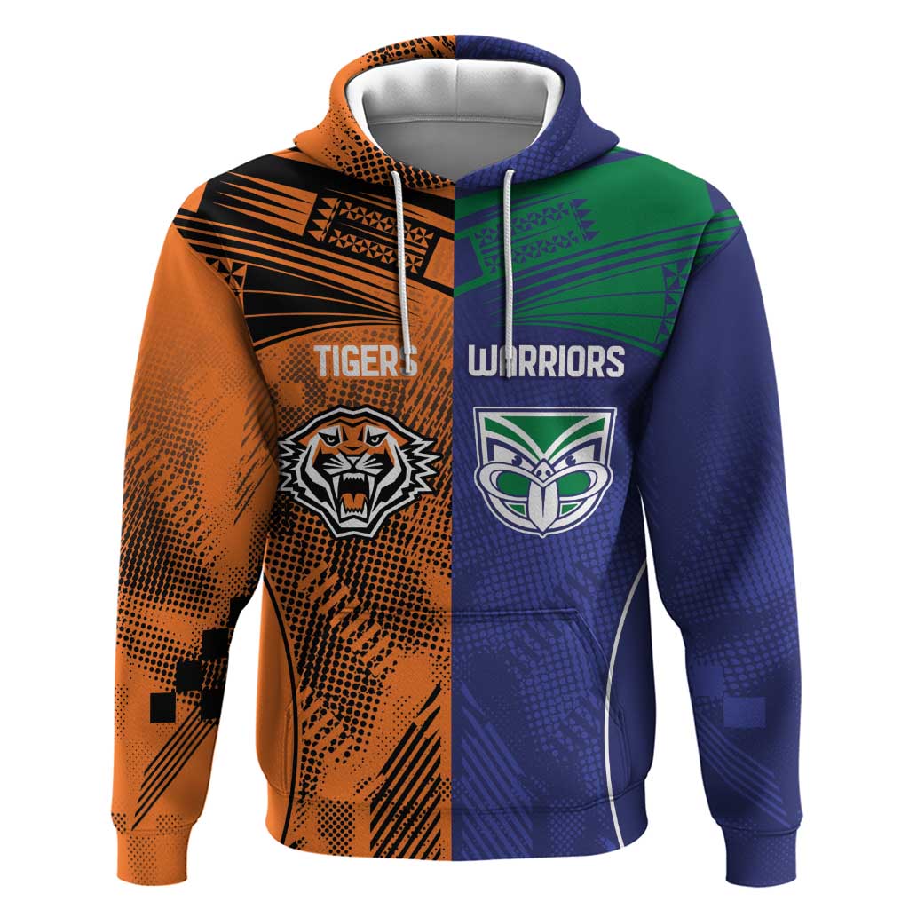 Custom Warriors-Tigers Hoodie Together Sporty Style