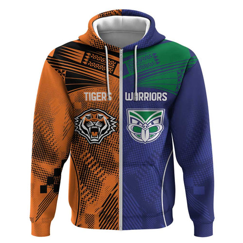 Custom Warriors-Tigers Hoodie Together Sporty Style