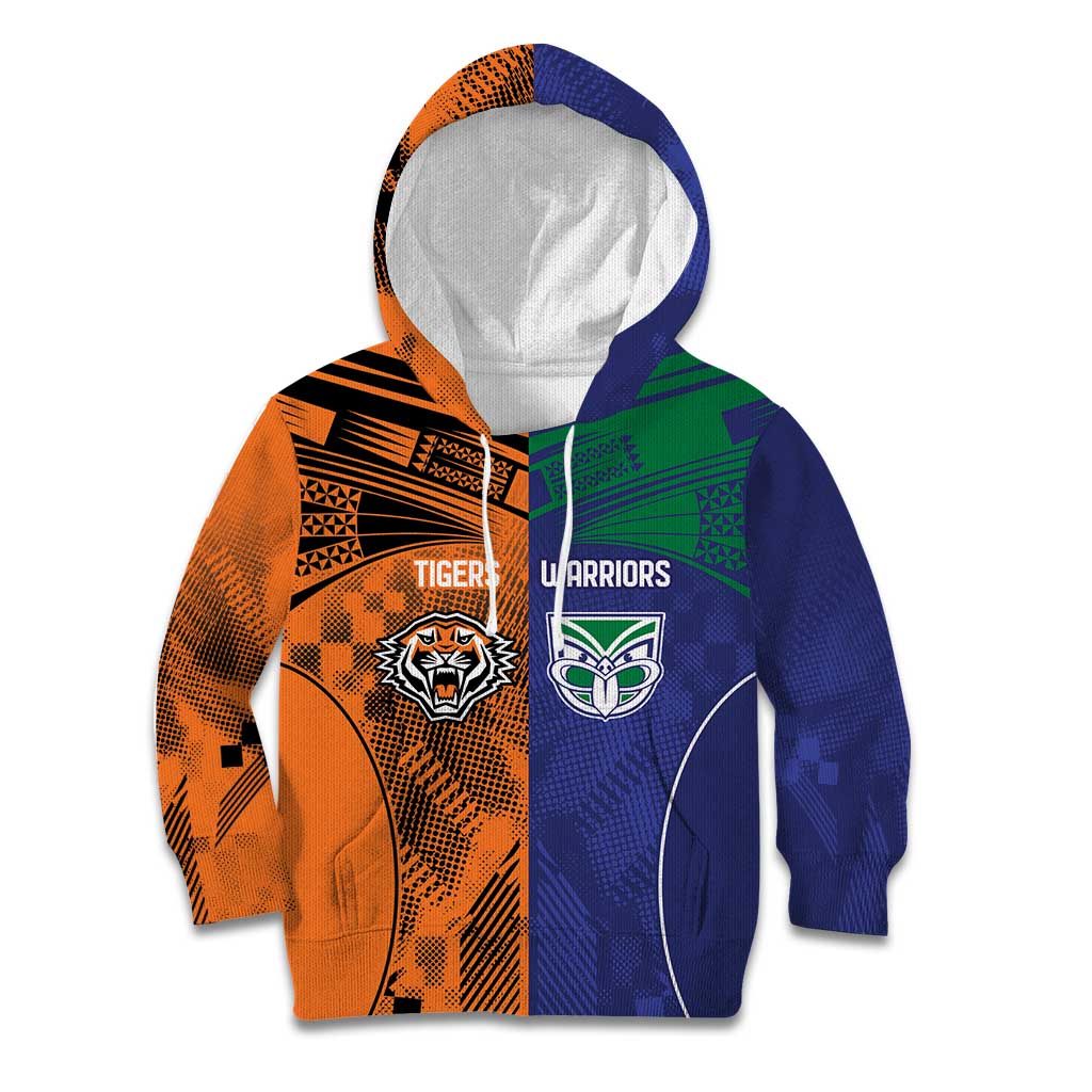Custom Warriors-Tigers Kid Hoodie Together Sporty Style