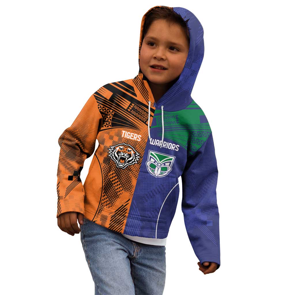 Custom Warriors-Tigers Kid Hoodie Together Sporty Style