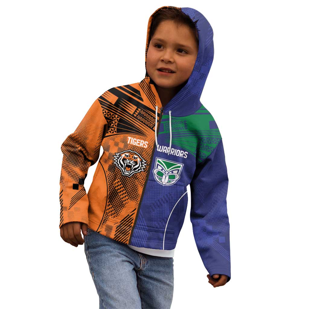 Custom Warriors-Tigers Kid Hoodie Together Sporty Style