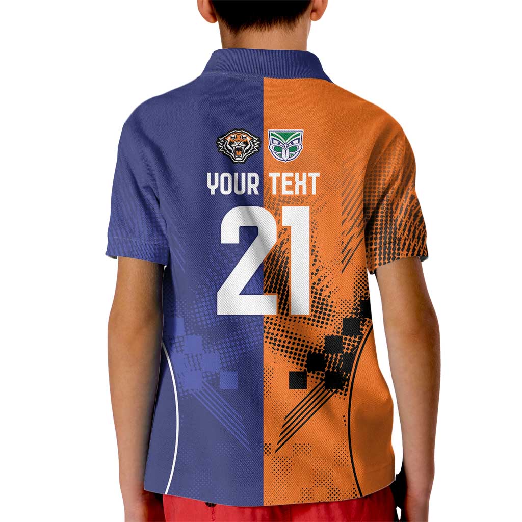 Custom Warriors-Tigers Kid Polo Shirt Together Sporty Style