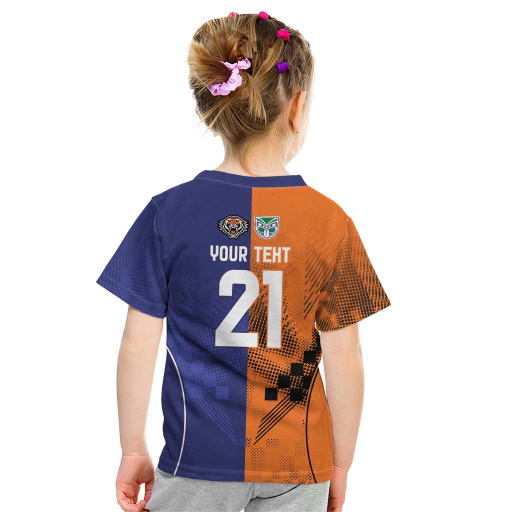 Custom Warriors-Tigers Kid T Shirt Together Sporty Style