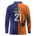 Custom Warriors-Tigers Long Sleeve Polo Shirt Together Sporty Style