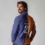 Custom Warriors-Tigers Long Sleeve Polo Shirt Together Sporty Style