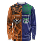 Custom Warriors-Tigers Long Sleeve Shirt Together Sporty Style
