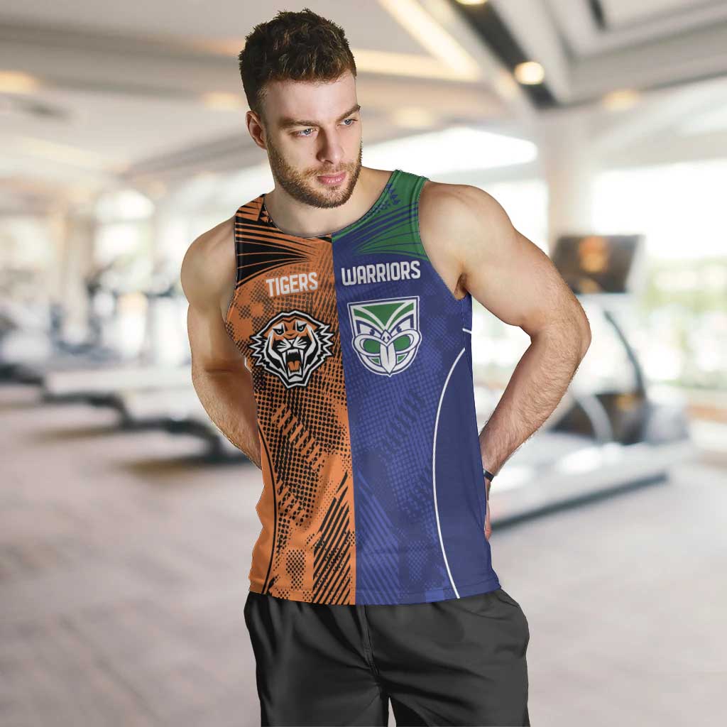 Custom Warriors-Tigers Men Tank Top Together Sporty Style