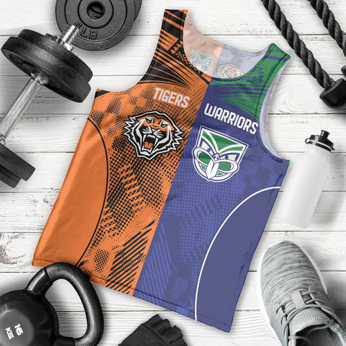 Custom Warriors-Tigers Men Tank Top Together Sporty Style