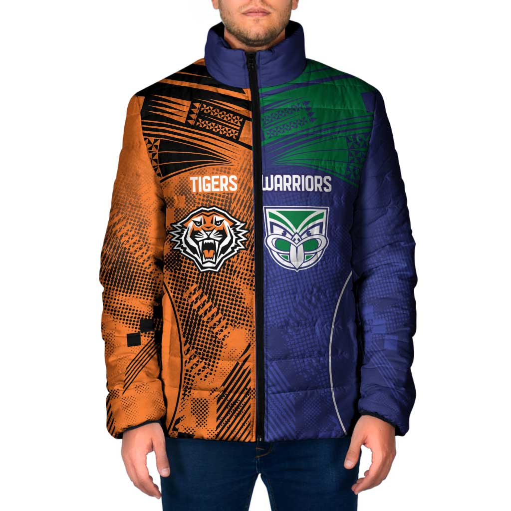 Custom Warriors-Tigers Padded Jacket Together Sporty Style
