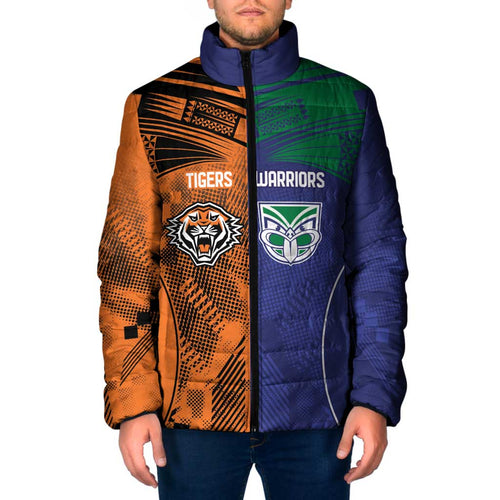 Custom Warriors-Tigers Padded Jacket Together Sporty Style