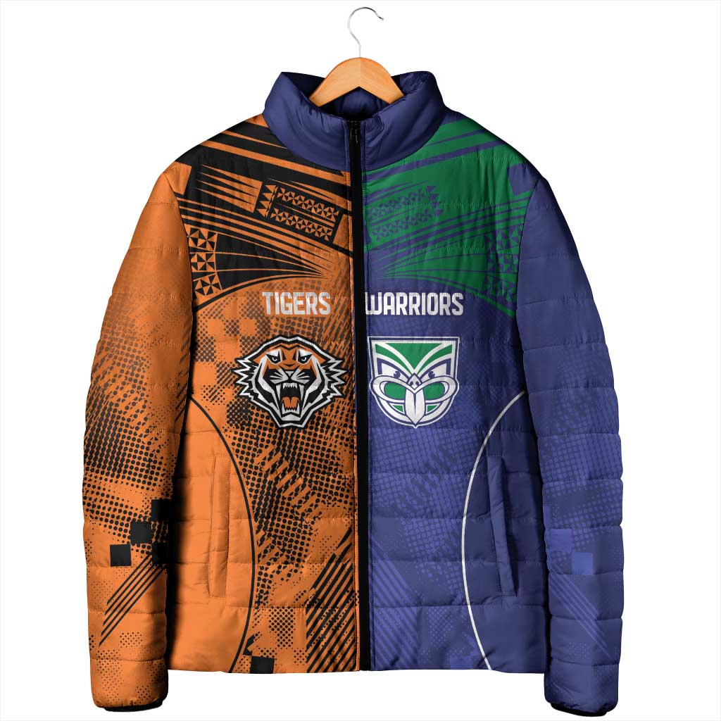 Custom Warriors-Tigers Padded Jacket Together Sporty Style