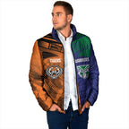 Custom Warriors-Tigers Padded Jacket Together Sporty Style