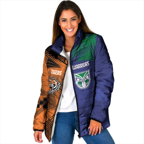 Custom Warriors-Tigers Padded Jacket Together Sporty Style