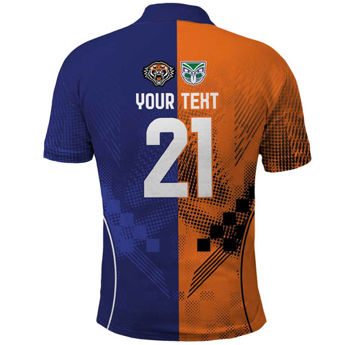 Custom Warriors-Tigers Polo Shirt Together Sporty Style