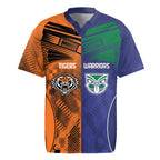 Custom Warriors-Tigers Rugby Jersey Together Sporty Style