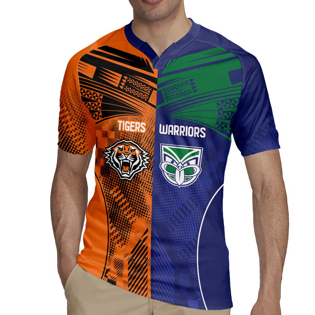 Custom Warriors-Tigers Rugby Jersey Together Sporty Style