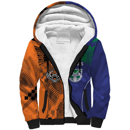 Custom Warriors-Tigers Sherpa Hoodie Together Sporty Style