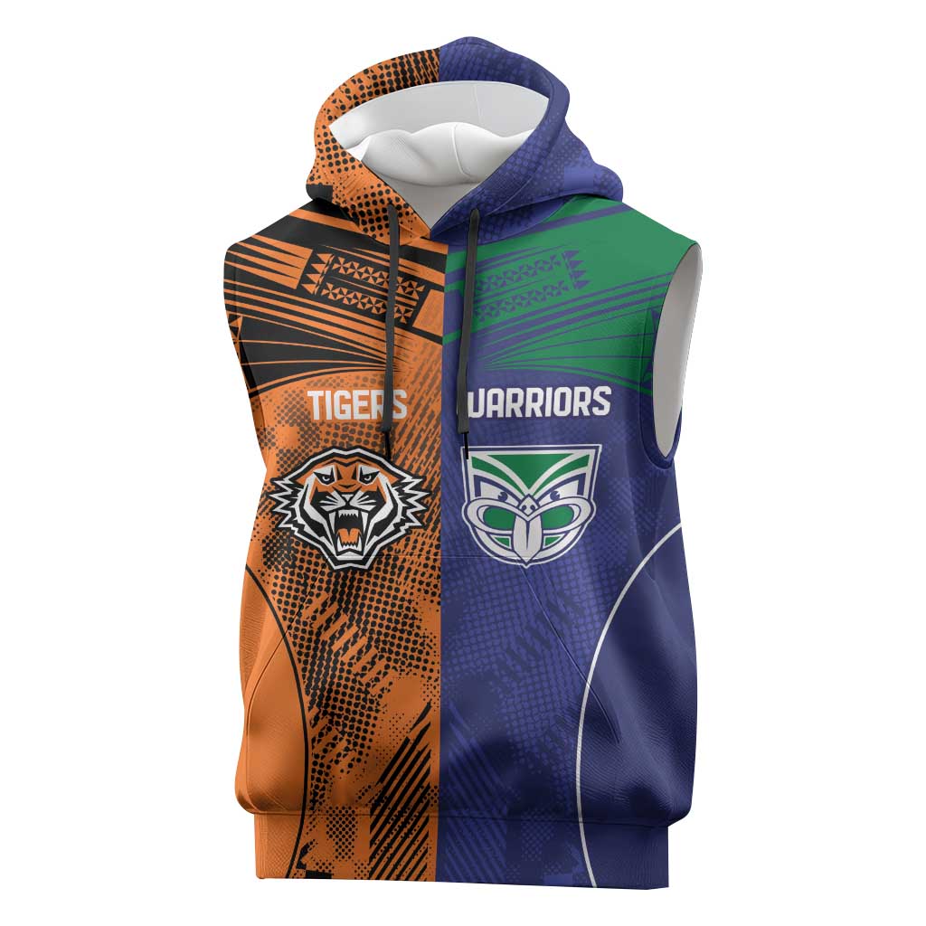 Custom Warriors-Tigers Sleeveless Hoodie Together Sporty Style