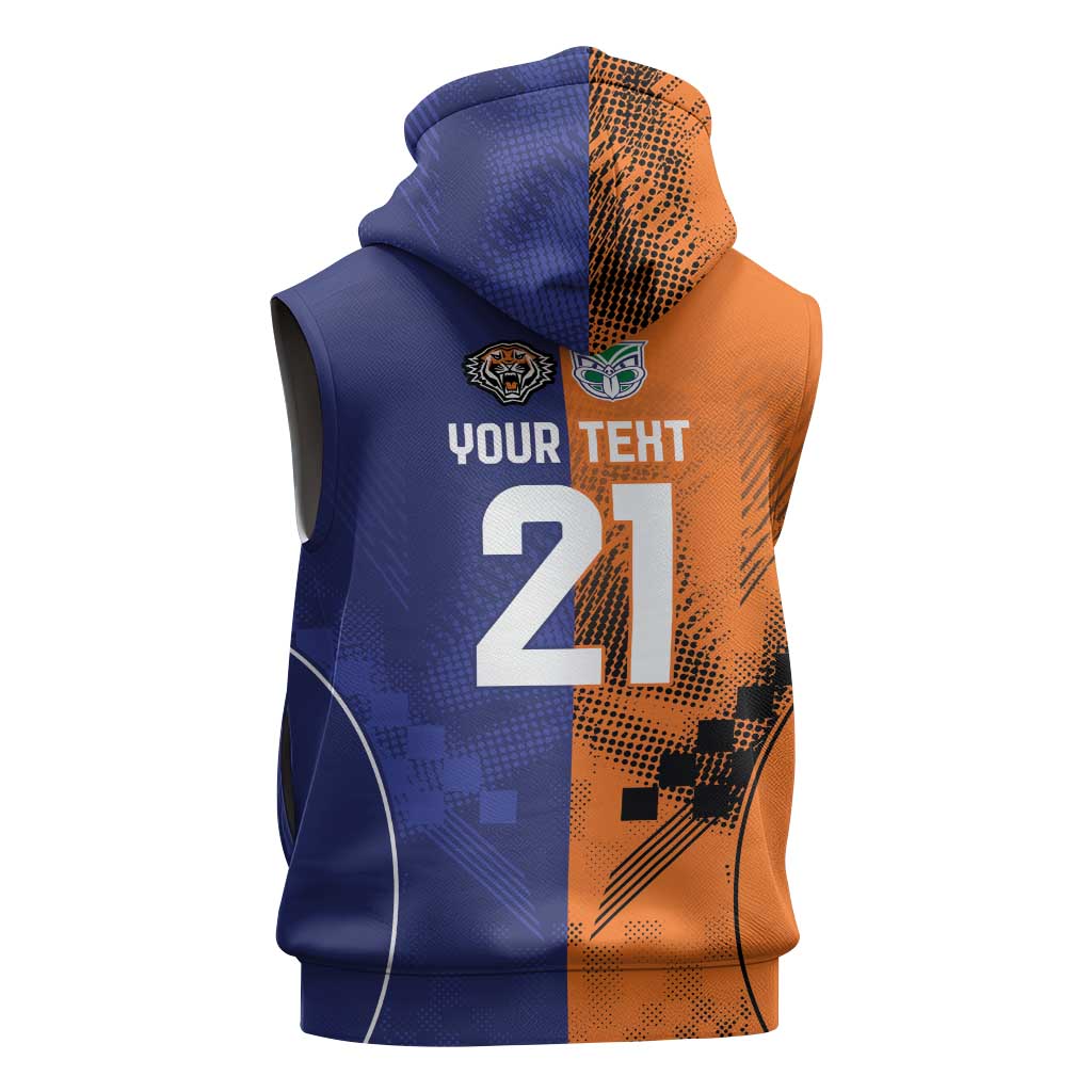Custom Warriors-Tigers Sleeveless Hoodie Together Sporty Style