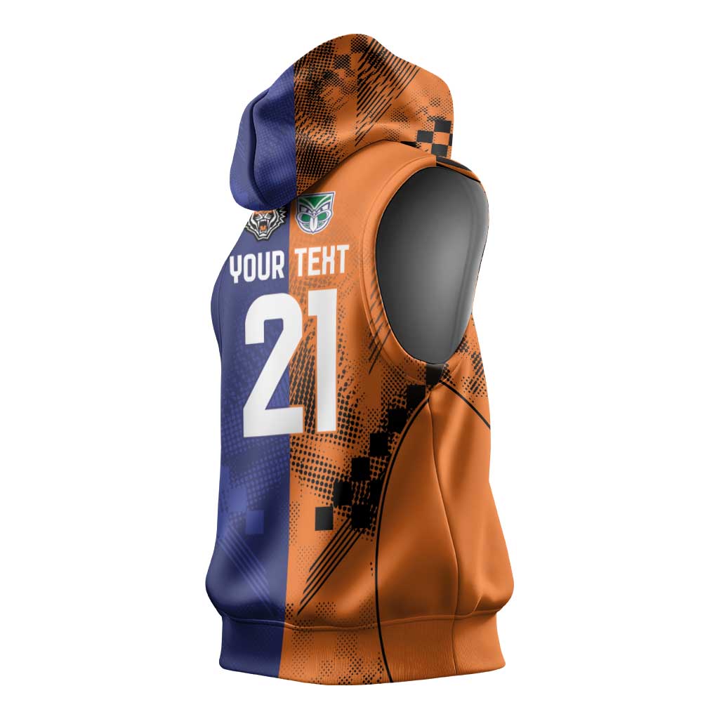 Custom Warriors-Tigers Sleeveless Hoodie Together Sporty Style