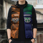 Custom Warriors-Tigers Sleeveless Puffer Jacket Together Sporty Style