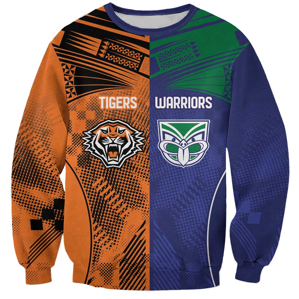 Custom Warriors-Tigers Sweatshirt Together Sporty Style