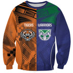 Custom Warriors-Tigers Sweatshirt Together Sporty Style