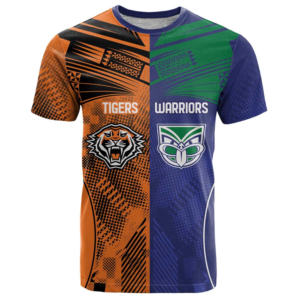 Custom Warriors-Tigers T Shirt Together Sporty Style