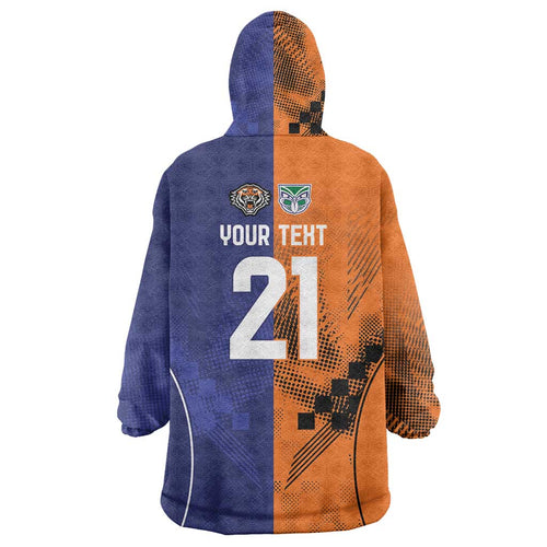 Custom Warriors-Tigers Wearable Blanket Hoodie Together Sporty Style