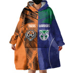 Custom Warriors-Tigers Wearable Blanket Hoodie Together Sporty Style