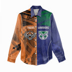 Custom Warriors-Tigers Women Casual Shirt Together Sporty Style
