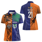 Custom Warriors-Tigers Women Polo Shirt Together Sporty Style