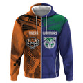 Custom Warriors-Tigers Zip Hoodie Together Sporty Style
